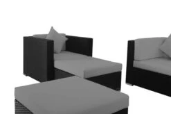 OUTFLEXX Loungemöbel-Set, 5 Personen, Schwarz, Polyrattan, Inkl. Kaffeetisch, Wasserfeste Kissenbox -Beste Gartenmöbel Geschäfte 6 1299 BOX B.jpg