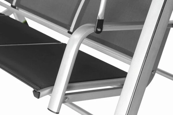 MWH Elements Hollywoodschaukel, Silber/anthrazit, Alu/Textil, 3-Sitzer, 209 X 113 X 171 Cm 6 MWH Elements Hollywoodschaukel, Silber/anthrazit, Alu/Textil, 3-Sitzer, 209 X 113 X 171 Cm – Bild 6