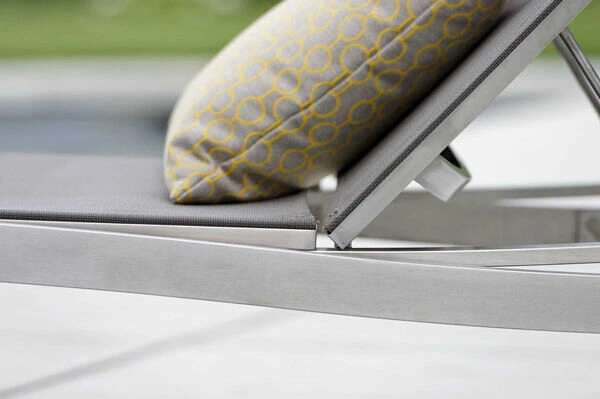 STERN Allround Rollenliege, Silber/taupe, Edelstahl/Textil, 200x71x38 Cm, Verstellbare Rückenlehne 6 STERN Allround Rollenliege, Silber/taupe, Edelstahl/Textil, 200x71x38 Cm, Verstellbare Rückenlehne – Bild 6