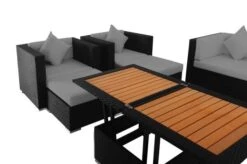 OUTFLEXX Loungemöbel-Set, Schwarz, Polyrattan, Für 9 Personen, Inkl. Loungetisch, Wasserfeste Kissenbox -Beste Gartenmöbel Geschäfte 6 1716 BOX D.jpg