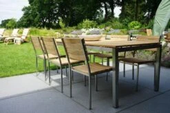 Ploß Brooklyn Tisch, Edelstahl/Teakholz, Gebürstet, 220x100cm -Beste Gartenmöbel Geschäfte 6 17617.jpg