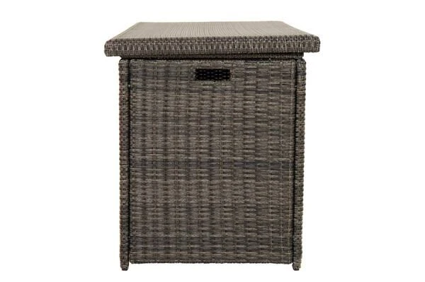 Ploß Rocking Kissenbox, Grau/braun-meliert, Polyrattan, 145x58x73 Cm, Inkl. Inlay 6 Ploß Rocking Kissenbox, Grau/braun-meliert, Polyrattan, 145x58x73 Cm, Inkl. Inlay – Bild 6