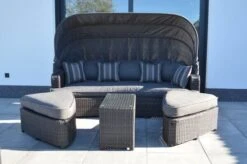 OUTFLEXX Houston Loungebett, Grau, Polyrattan, Doppel-halbrund, Viele Stellmöglichkeiten, Dach Klappbar -Beste Gartenmöbel Geschäfte 6 18543.jpg