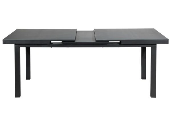 OUTFLEXX Premium Esstischgarnitur, OUTFLEXX® Anthrazit Matt, Alu/Textilene, Tisch 180/240x100cm, 8 Multipositionssessel 6 OUTFLEXX Premium Esstischgarnitur, OUTFLEXX® Anthrazit Matt, Alu/Textilene, Tisch 180/240x100cm, 8 Multipositionssessel – Bild 6