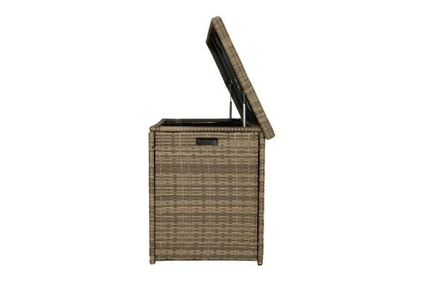 Ploß Rabida Kissenbox, Champagner-meliert, Polyrattan, 145x58x73 Cm, Inkl. Inlay 6 Ploß Rabida Kissenbox, Champagner-meliert, Polyrattan, 145x58x73 Cm, Inkl. Inlay – Bild 6