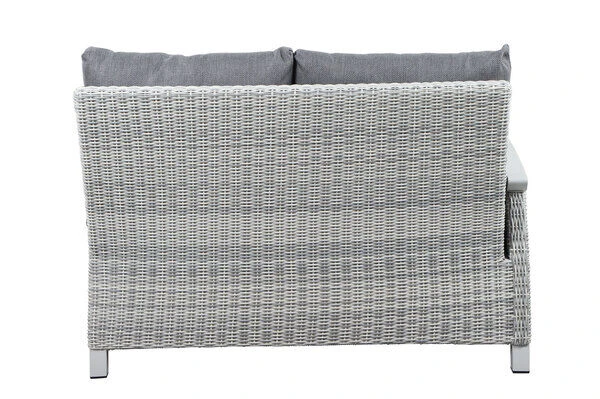 SIENA GARDEN Corido 2-Sitzer Sofa, Ice Grey, Alu / Gardino®-Geflecht, 136x83x88 Cm, Armlehne Rechts 6 SIENA GARDEN Corido 2-Sitzer Sofa, Ice Grey, Alu / Gardino®-Geflecht, 136x83x88 Cm, Armlehne Rechts – Bild 6