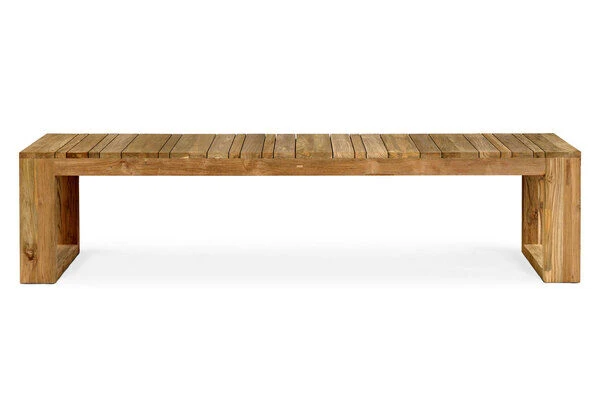 OUTFLEXX Anok Bank, Natur, Recycled FSC®-Teak, 200x40x45cm 6 OUTFLEXX Anok Bank, Natur, Recycled FSC®-Teak, 200x40x45cm – Bild 6