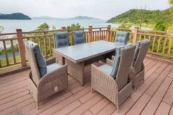 OUTFLEXX Dining Tisch, Hellbraun, Polyrattan, 200 X 95 Cm, Tischplatte Spraystone, 6mm -Beste Gartenmöbel Geschäfte 6 20676.jpg