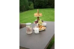 Ploß Rabida Dining Set, Champagner-meliert, Polyrattan, Tisch 180x110 Cm, 6 Sessel -Beste Gartenmöbel Geschäfte 6 21058.jpg