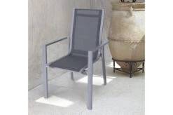 OUTFLEXX Premium Sitzgruppe, Silber/grau, Alu/Textilene, Ausziehtisch 180/240 X 100 Cm, 4 Stapel-, 2 Multipositionssessel 24 OUTFLEXX Premium Sitzgruppe, Silber/grau, Alu/Textilene, Ausziehtisch 180/240 X 100 Cm, 4 Stapel-, 2 Multipositionssessel -Beste Gartenmöbel Geschäfte 6 21435.jpg