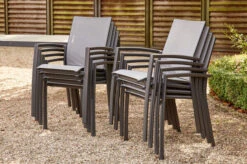 SIENA GARDEN Velia / Sincro Dining Set, Anthrazit/natur-grau, Alu/Ranotex/Keramik, 10 Sessel, Ausziehtisch 205/265 X 103 Cm 25 SIENA GARDEN Velia / Sincro Dining Set, Anthrazit/natur-grau, Alu/Ranotex/Keramik, 10 Sessel, Ausziehtisch 205/265 X 103 Cm -Beste Gartenmöbel Geschäfte 6 21490.jpg