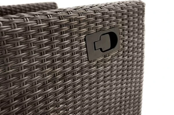 Ploß Rocking Comfort Dining / Lounge Sessel, Grau/braun-meliert, Polyrattan, Verstellbar 7 Ploß Rocking Comfort Dining / Lounge Sessel, Grau/braun-meliert, Polyrattan, Verstellbar – Bild 7