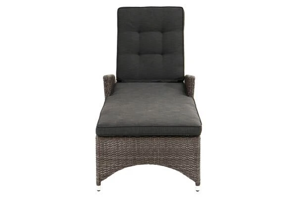 Ploß Rocking Comfort Rollliege, Grau/braun-meliert, Polyrattan, 195x65x42cm, Verstellbar, Hohe Sitzhöhe 7 Ploß Rocking Comfort Rollliege, Grau/braun-meliert, Polyrattan, 195x65x42cm, Verstellbar, Hohe Sitzhöhe – Bild 7