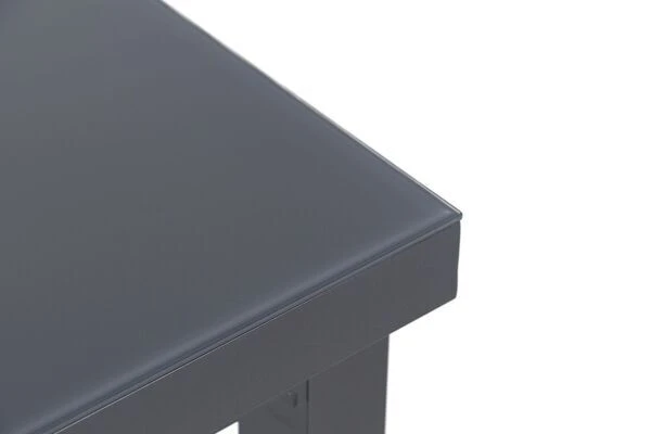 OUTFLEXX Premium Ausziehtisch, Anthrazit/grau, Alu/Sicherheitsglas, 180/240x100cm, Automatischer Ausziehmechanismus 7 OUTFLEXX Premium Ausziehtisch, Anthrazit/grau, Alu/Sicherheitsglas, 180/240x100cm, Automatischer Ausziehmechanismus – Bild 7