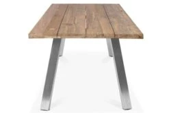 OUTFLEXX Esstischgarnitur, Edelstahl/recyceltes FSC-Teakholz, Tisch 220x100 Cm, 2 Bänke, A-Gestell -Beste Gartenmöbel Geschäfte 7 19359.jpg