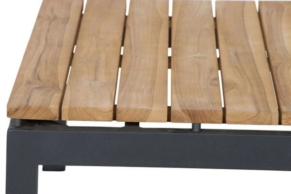 SIENA GARDEN Alvida Loungetisch, Anthrazit/natur, Aluminium/Teakholz, 74x74 Cm 8 SIENA GARDEN Alvida Loungetisch, Anthrazit/natur, Aluminium/Teakholz, 74x74 Cm – Bild 8