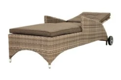 Ploß Rabida Comfort Rollliege, Champagner-meliert, Polyrattan, 198x68x44cm, Verstellbar, Hohe Sitzhöhe -Beste Gartenmöbel Geschäfte 7 20165.jpg