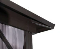 OUTFLEXX Hardtop Pavillon, Braun, Aluminium, 300x365cm, Inkl. Seitenteile Und Insektennetz -Beste Gartenmöbel Geschäfte 7 20386.jpg