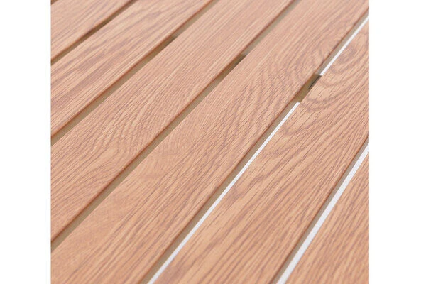 DOPPLER Expert Esstisch, Silber/Holzoptik, Aluminium, 150-210x90 Cm, Ausziehbar 7 DOPPLER Expert Esstisch, Silber/Holzoptik, Aluminium, 150-210x90 Cm, Ausziehbar – Bild 7