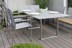 STERN Cardiff Stapelsessel, Silber, Edelstahl/Textil/Aluminiumarmlehnen, 61x57x92 Cm, Gepolstert, Stapelbar -Beste Gartenmöbel Geschäfte 7 21910.jpg