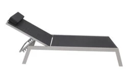 VILLANA Gartenliege, Silber/schwarz, Aluminium/Textil, 198 X 60 X 32 Cm, Verstellbar -Beste Gartenmöbel Geschäfte 8 13400.jpg