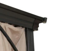 OUTFLEXX Profi Hardtop Pavillon, Grau, Aluminium, 3 X 3m Mit Seitenteilen Und Insektennetz -Beste Gartenmöbel Geschäfte 8 13585.jpg