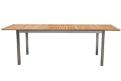 OUTFLEXX Set, Schwarz, 180/240 X 100 Cm, Edelstahl/Teak, Ausziehtisch, 4 Stühle Padded, 2 Multipositionssessel -Beste Gartenmöbel Geschäfte 8 14141.jpg