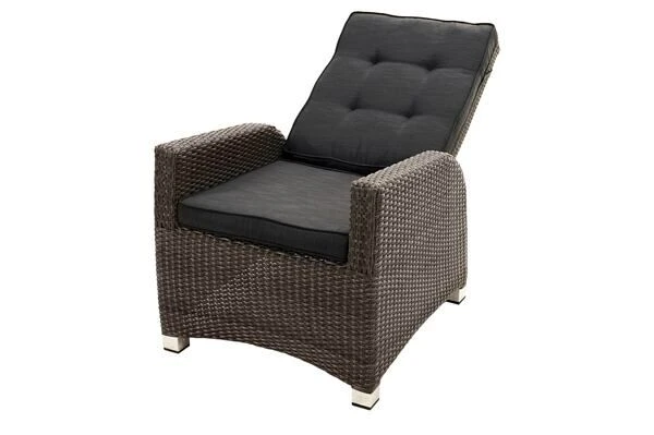 Ploß Rocking Comfort Dining / Lounge Sessel, Grau/braun-meliert, Polyrattan, Verstellbar 8 Ploß Rocking Comfort Dining / Lounge Sessel, Grau/braun-meliert, Polyrattan, Verstellbar – Bild 8