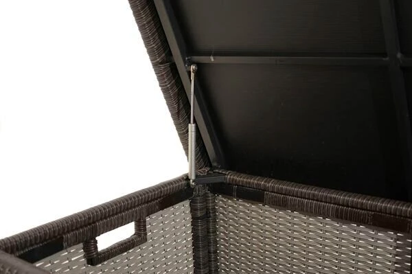 Ploß Rocking Kissenbox, Grau/braun-meliert, Polyrattan, 145x58x73 Cm, Inkl. Inlay 8 Ploß Rocking Kissenbox, Grau/braun-meliert, Polyrattan, 145x58x73 Cm, Inkl. Inlay – Bild 8