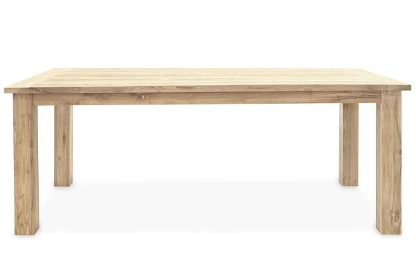 OUTFLEXX Esstischgarnitur, Polyrattan/Teakholz, Tisch 200x100cm, 6 Diningsessel, Inkl. Polster 8 OUTFLEXX Esstischgarnitur, Polyrattan/Teakholz, Tisch 200x100cm, 6 Diningsessel, Inkl. Polster – Bild 8