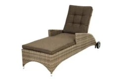 Ploß Rabida Comfort Rollliege, Champagner-meliert, Polyrattan, 198x68x44cm, Verstellbar, Hohe Sitzhöhe -Beste Gartenmöbel Geschäfte 8 20165.jpg