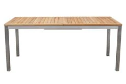 OUTFLEXX Set, Schwarz, 180/240 X 100 Cm, Edelstahl/Teak, Ausziehtisch, 4 Stühle Padded, 2 Multipositionssessel -Beste Gartenmöbel Geschäfte 9 14141.jpg