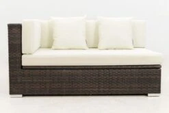 OUTFLEXX 2-Sitzer Ecksofa, Braun Marmoriert, Polyrattan, 145 X 85 X 70 Cm, Wasserfeste Kissenbox, Armlehne Re. -Beste Gartenmöbel Geschäfte 9 15734 4 BOX.jpg