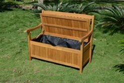 Ploß Aufbewahrungsbank, FSC-Akazie, 107 X 59 X 90 Cm, Inkl. Zinkbeschlägen -Beste Gartenmöbel Geschäfte 9 16526.jpg