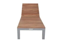 Villana 2er Sonnenliegen-Set, Alu/FSC-Akazienholz, 201x70x32,5cm, 4-fach Verstellbar, Mit Beistelltisch 45x45cm -Beste Gartenmöbel Geschäfte 9 17776.jpg