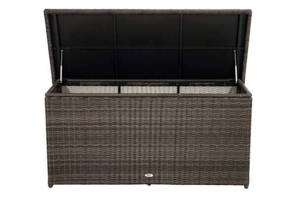 Ploß Rocking Kissenbox, Grau/braun-meliert, Polyrattan, 145x58x73 Cm, Inkl. Inlay 9 Ploß Rocking Kissenbox, Grau/braun-meliert, Polyrattan, 145x58x73 Cm, Inkl. Inlay – Bild 9