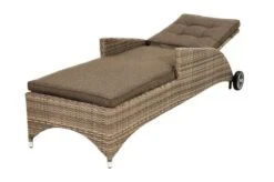 Ploß Rabida Comfort Rollliege, Champagner-meliert, Polyrattan, 198x68x44cm, Verstellbar, Hohe Sitzhöhe -Beste Gartenmöbel Geschäfte 9 20165.jpg