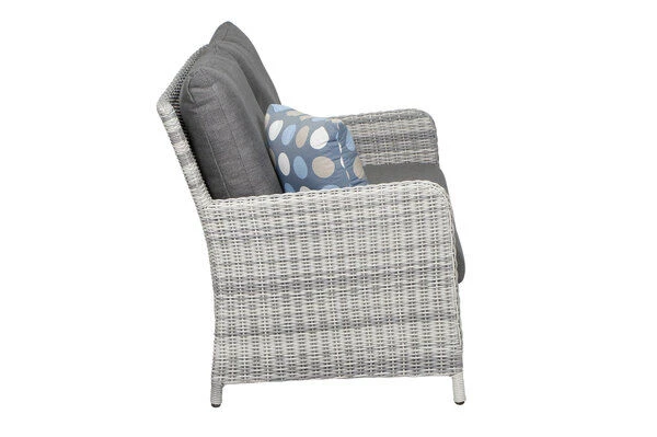 SIENA GARDEN Soria 2-Sitzer Loungesofa, Ice Grey, Alu / Gardino®-Geflecht, 149x87x88 Cm 9 SIENA GARDEN Soria 2-Sitzer Loungesofa, Ice Grey, Alu / Gardino®-Geflecht, 149x87x88 Cm – Bild 9